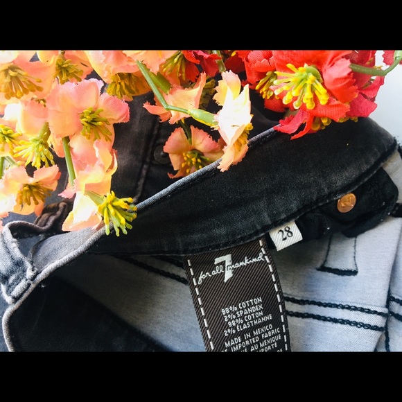 7 For All Mankind Gwenevere Charcoal Skinny Jeans - Picture 5 of 5